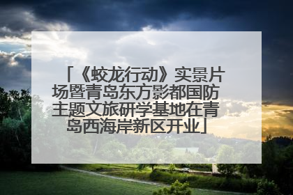 《蛟龙行动》实景片场暨青岛东方影都国防主题文旅研学基地在青岛西海岸新区开业