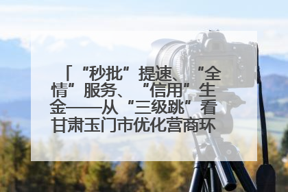 “秒批”提速、“全情”服务、“信用”生金——从“三级跳”看甘肃玉门市优化营商环境的进阶之路