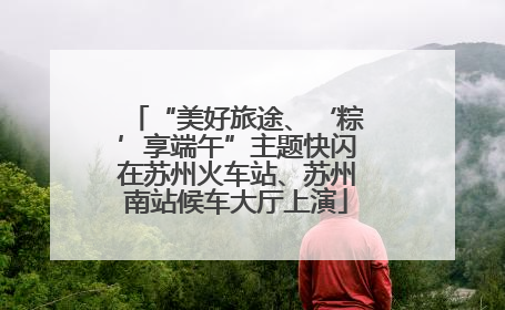 “美好旅途、‘粽’享端午”主题快闪在苏州火车站、苏州南站候车大厅上演