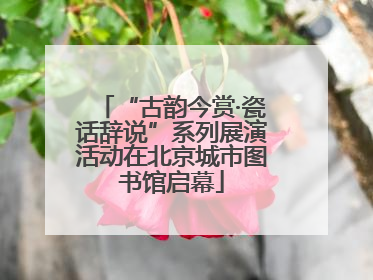 “古韵今赏·瓷话辞说”系列展演活动在北京城市图书馆启幕