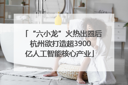 “六小龙”火热出圈后 杭州欲打造超3900亿人工智能核心产业