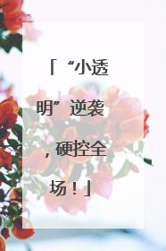 “小透明”逆袭，硬控全场！
