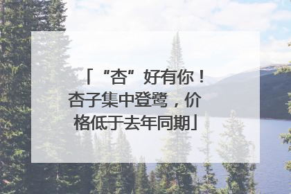 “杏”好有你！杏子集中登鹭，价格低于去年同期