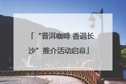 “普洱咖啡 香遇长沙”推介活动启幕