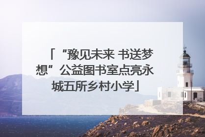 “豫见未来 书送梦想”公益图书室点亮永城五所乡村小学