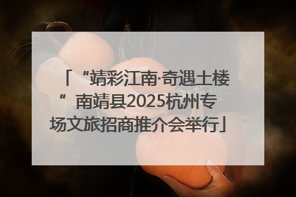 “靖彩江南·奇遇土楼”南靖县2025杭州专场文旅招商推介会举行