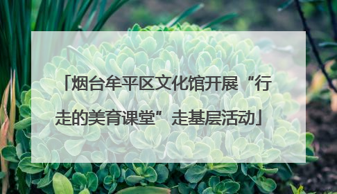 烟台牟平区文化馆开展“行走的美育课堂”走基层活动