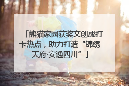 熊猫家园获奖文创成打卡热点，助力打造“锦绣天府·安逸四川”