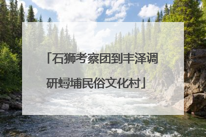 石狮考察团到丰泽调研蟳埔民俗文化村