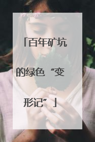 百年矿坑的绿色“变形记”