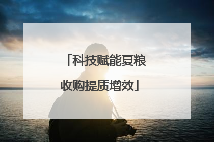 科技赋能夏粮收购提质增效