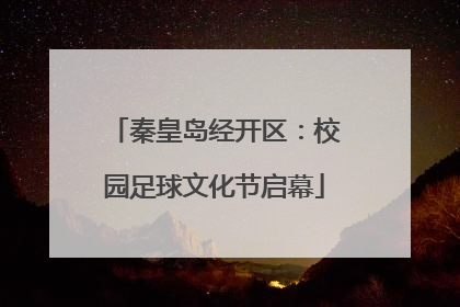 秦皇岛经开区：校园足球文化节启幕