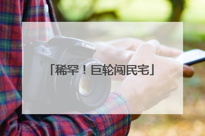 稀罕！巨轮闯民宅