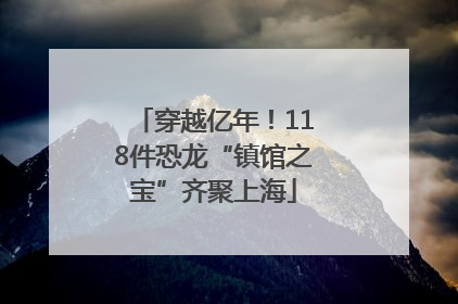 穿越亿年！118件恐龙“镇馆之宝”齐聚上海