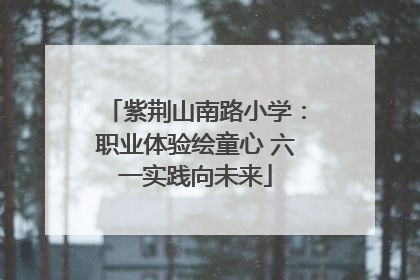 紫荆山南路小学：职业体验绘童心 六一实践向未来