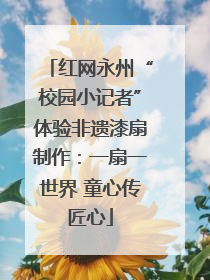 红网永州“校园小记者”体验非遗漆扇制作：一扇一世界 童心传匠心