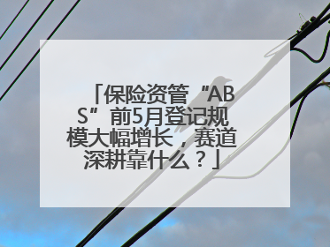 保险资管“ABS”前5月登记规模大幅增长，赛道深耕靠什么？