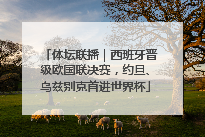 体坛联播｜西班牙晋级欧国联决赛，约旦、乌兹别克首进世界杯