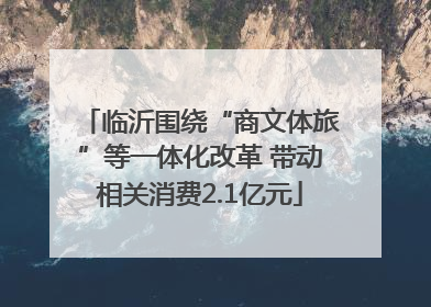 临沂围绕“商文体旅”等一体化改革 带动相关消费2.1亿元