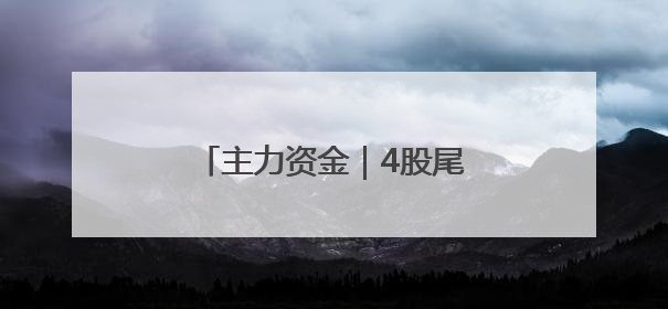 主力资金｜4股尾盘获主力大幅抢筹