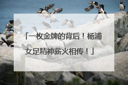 一枚金牌的背后！杨浦女足精神薪火相传！