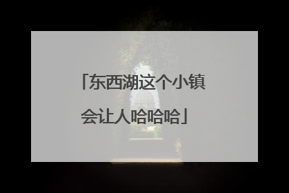 东西湖这个小镇会让人哈哈哈