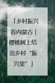 乡村振兴看内蒙古｜樱桃树上结出乡村“振兴果”