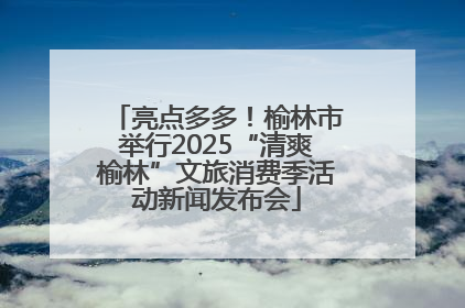 亮点多多！榆林市举行2025“清爽榆林”文旅消费季活动新闻发布会