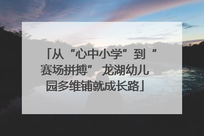 从“心中小学”到“赛场拼搏” 龙湖幼儿园多维铺就成长路