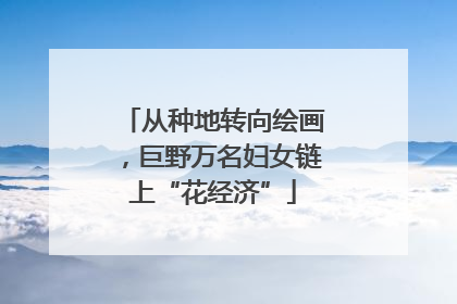 从种地转向绘画，巨野万名妇女链上“花经济”