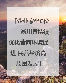 企业家坐C位——淅川县持续优化营商环境促进 民营经济高质量发展