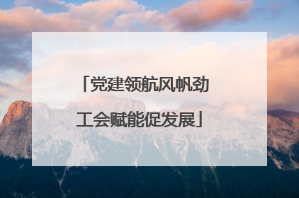 党建领航风帆劲 工会赋能促发展