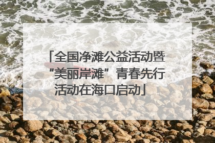 全国净滩公益活动暨“美丽岸滩”青春先行活动在海口启动