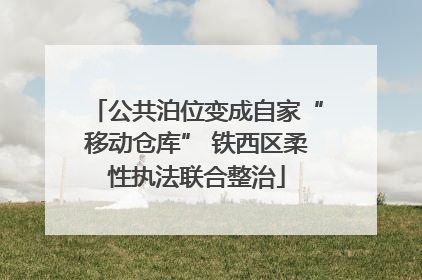 公共泊位变成自家“移动仓库” 铁西区柔性执法联合整治