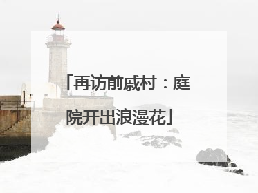 再访前戚村：庭院开出浪漫花