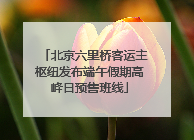 北京六里桥客运主枢纽发布端午假期高峰日预售班线
