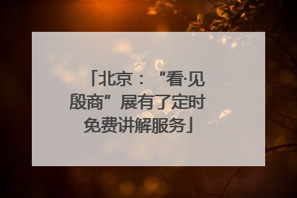 北京：“看·见殷商”展有了定时免费讲解服务