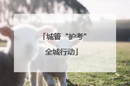 城管“护考” 全城行动