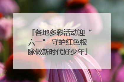 各地多彩活动迎“六一” 守护红色根脉做新时代好少年