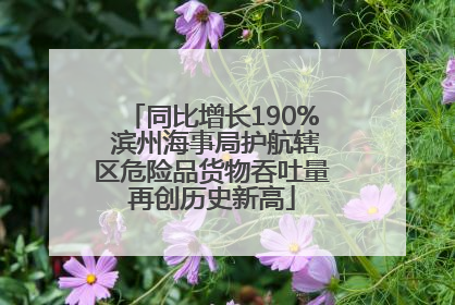 同比增长190% 滨州海事局护航辖区危险品货物吞吐量再创历史新高