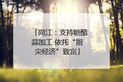 同江：支持糖醋蒜加工 依托“指尖经济”致富