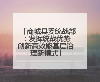 商城县委统战部：发挥统战优势 创新高效能基层治理新模式