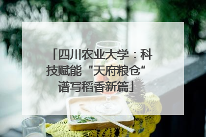 四川农业大学：科技赋能“天府粮仓”谱写稻香新篇