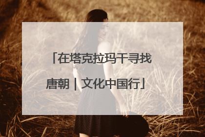 在塔克拉玛干寻找唐朝｜文化中国行