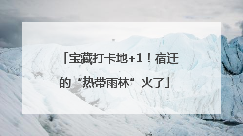 宝藏打卡地+1！宿迁的“热带雨林”火了