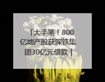 大手笔！800亿地产股获深铁集团30亿元借款｜盘后公告集锦