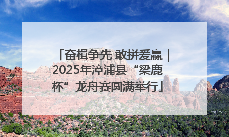 奋楫争先 敢拼爱赢｜2025年漳浦县“梁鹿杯”龙舟赛圆满举行