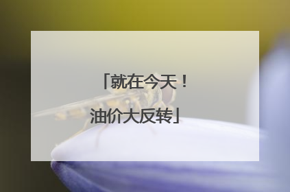 就在今天！油价大反转