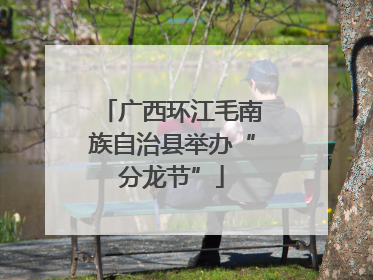 广西环江毛南族自治县举办“分龙节”