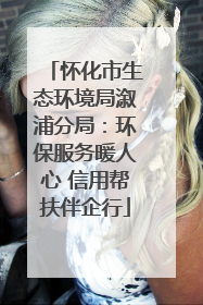 怀化市生态环境局溆浦分局：环保服务暖人心 信用帮扶伴企行